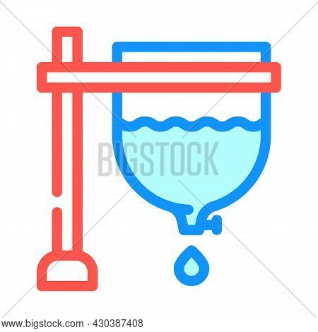 Archimedean Clock Color Icon Vector. Archimedean Clock Sign. Isolated Symbol Illustration