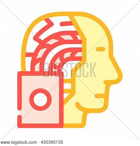 Artificial Intelligence Robot Color Icon Vector. Artificial Intelligence Robot Sign. Isolated Symbol