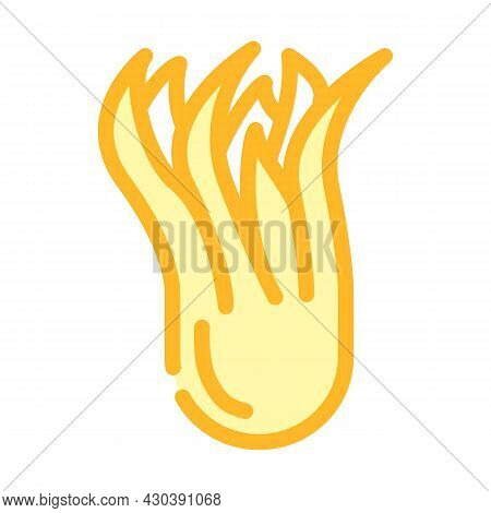 Citron Fruit Color Icon Vector. Citron Fruit Sign. Isolated Symbol Illustration