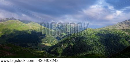 Famous Timmelsjoch High Alpine Road In The Austrian Alps Also Called Passo Rombo - Travel Photograph