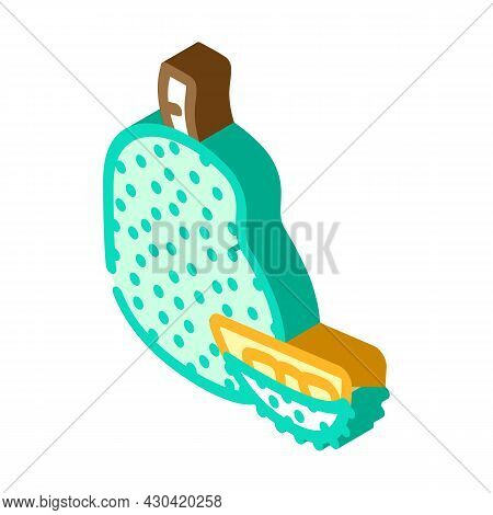 Jackfruit Fruit Isometric Icon Vector. Jackfruit Fruit Sign. Isolated Symbol Illustration
