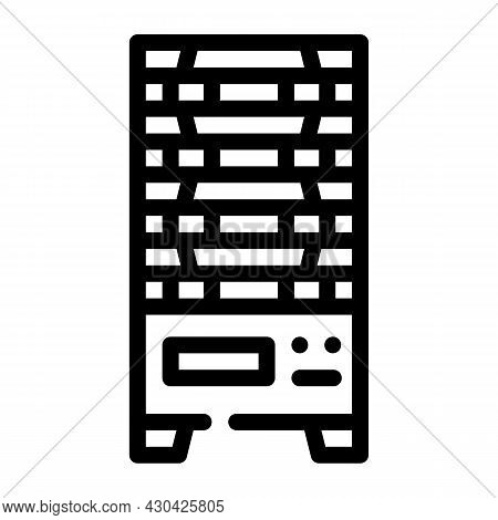 Multilevel Vending Machine Line Icon Vector. Multilevel Vending Machine Sign. Isolated Contour Symbo