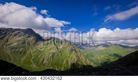 Famous Timmelsjoch High Alpine Road In The Austrian Alps Also Called Passo Rombo - Travel Photograph
