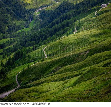 Famous Timmelsjoch High Alpine Road In The Austrian Alps Also Called Passo Rombo - Travel Photograph