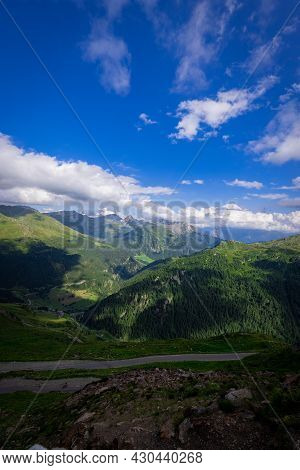 Famous Timmelsjoch High Alpine Road In The Austrian Alps Also Called Passo Rombo - Travel Photograph