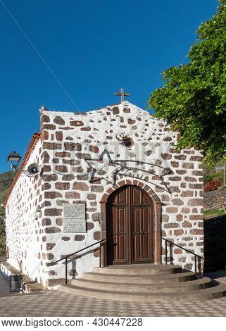 Old Church In Masca Village Ermita De La Inmaculada Concepción, Tenerife, Canary Island, Spain