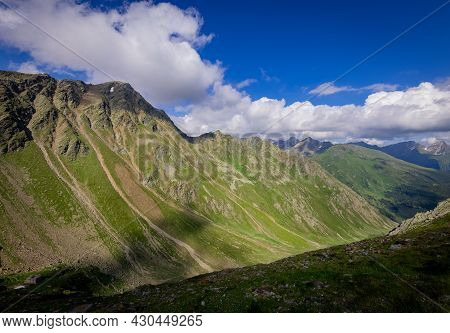 Famous Timmelsjoch High Alpine Road In The Austrian Alps Also Called Passo Rombo - Travel Photograph