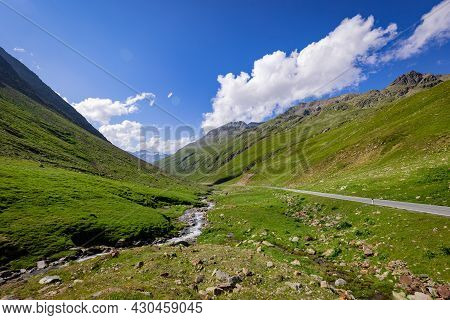 Famous Timmelsjoch High Alpine Road In The Austrian Alps Also Called Passo Rombo - Travel Photograph