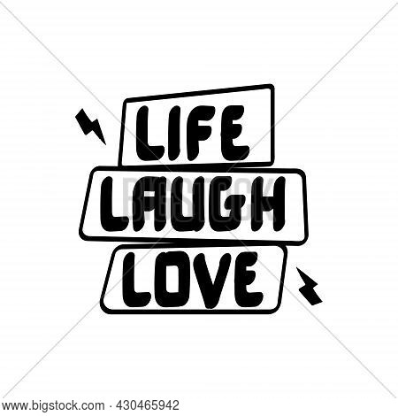 Hand Leetering Phrase Text Design Isolated Poster