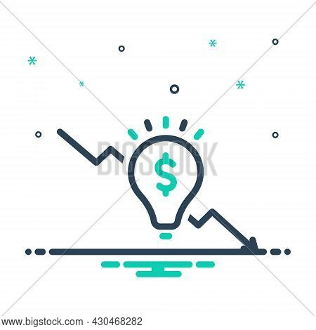 Mix Icon For Tendency Propensity Inclination Heeling Decrease Lack