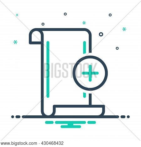 Mix Icon For Addition Join Sum Summation Attachment Document Folder