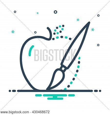Mix Icon For Adapt Reshape Remodel Color Drawing Redesign Customize Modify Art Brush Apple