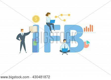 Ifb, Invitation For Bid. Concept With Keyword, People And Icons. Flat Vector Illustration. Isolated 