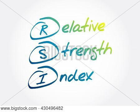 Rsi - Relative Strength Index Acronym, Business Concept Background