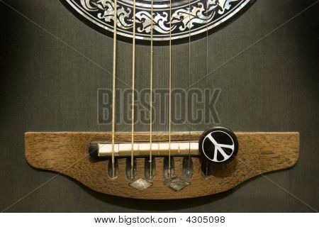 Signo de la paz en la guitarra