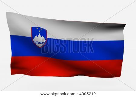 Eslovenia 3D Fahne
