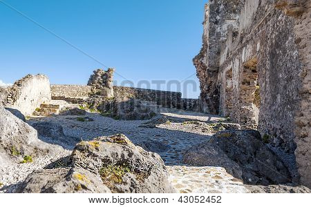 Medieval castle wall