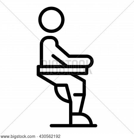 Exoskeleton Icon Outline Vector. Robot Suit. Artificial Man