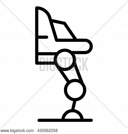 Human Future Exoskeleton Icon Outline Vector. Robot Suit. Artificial Man