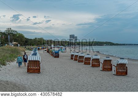Timmendorf Beach At The Baltic Sea - Lubeck, Germany - May 10, 2021