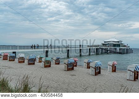 Timmendorf Beach At The Baltic Sea - Lubeck, Germany - May 10, 2021