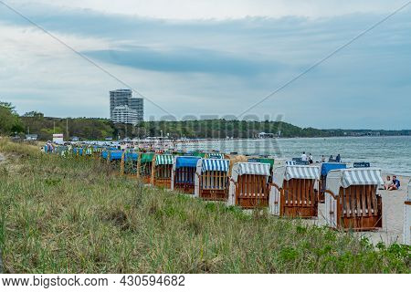 Timmendorf Beach At The Baltic Sea - Lubeck, Germany - May 10, 2021