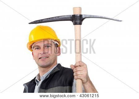자랑 스럽게 표시 선택-도끼 맨