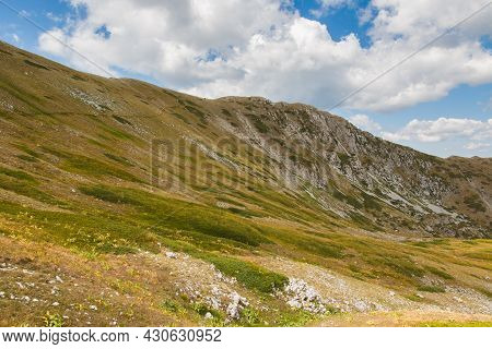 A Side Of Monte Terminillo During Summer Day In Lazio, Italy