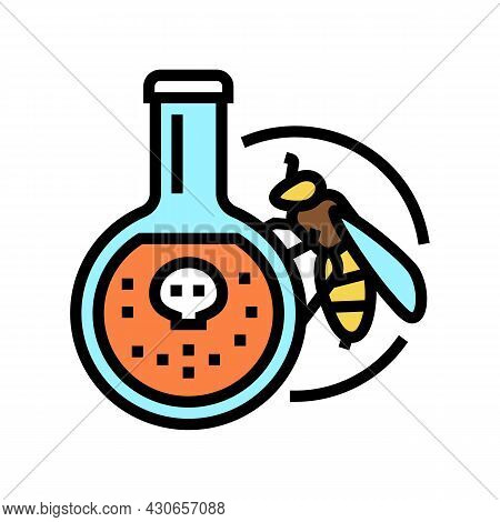 Bee Venom Beekeeping Color Icon Vector. Bee Venom Beekeeping Sign. Isolated Symbol Illustration