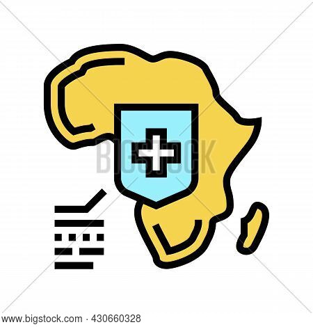 Africa Social Problem Color Icon Vector. Africa Social Problem Sign. Isolated Symbol Illustration