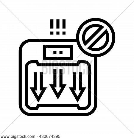 Unexplained Weight Loss Hepatitis Line Icon Vector. Unexplained Weight Loss Hepatitis Sign. Isolated