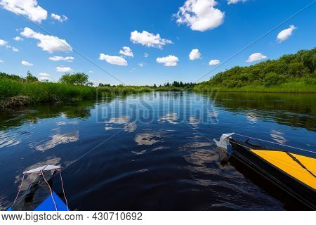 Kayaking On The Tail Waters Of The Pra River In Ryazan