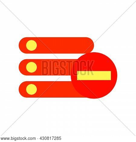 Database Data Vector Icon Technology Information Internet Storage. Network Server Database Web Icon 