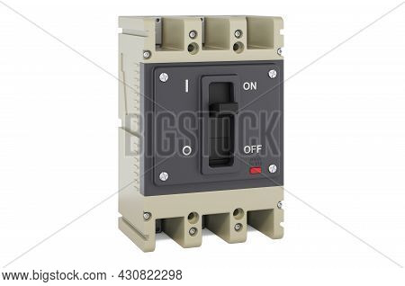Circuit Breakers, 3d Rendering Isolated On White Background