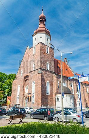 Zory, Poland - June 4, 2021: Church Of Saints Philip And James In Zory.