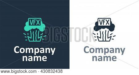 Logotype Vfx Icon Isolated On White Background. Logo Design Template Element. Vector