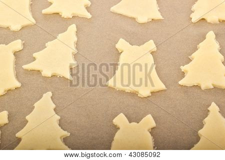 Hornear galletas para la Navidad