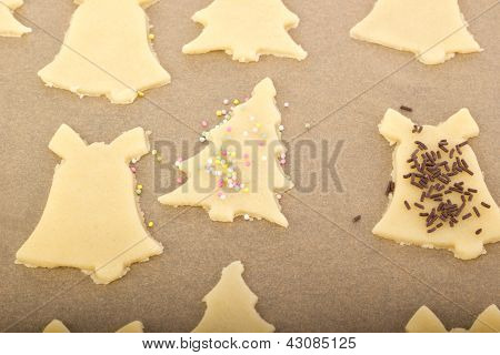 Hornear galletas para la Navidad