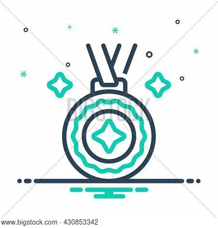 Mix Icon For Gold Award Reward Badage Prize Medal