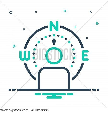 Mix Icon For Northern Quarter Flank Compass Septentrional Direction People