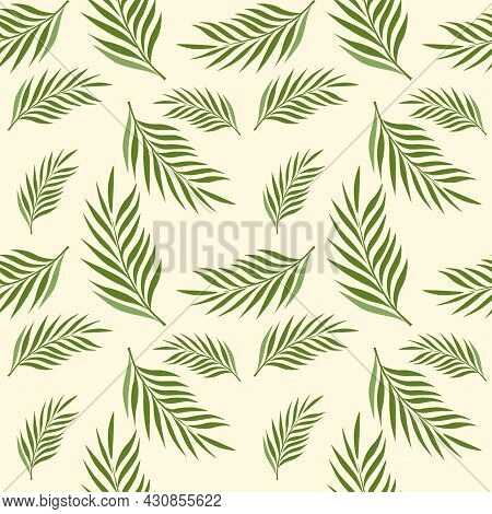 Palm Leaf, Seamless Pattern Palm Leaf, Green Palm Leaf Pattern, Nature Leamless Patern