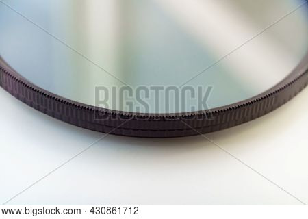 Cpl Polarization Filter For Photo Video Cameras On White Background