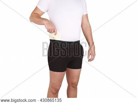 Hip Brace With Two Cushion Pads. Bandage Protector On The Hip Joint. Medical Compression Underwear F