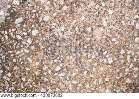 Rock Cement Background. Old Rough Texture Gray Stone Concrete Display  Material Constructure Backdro