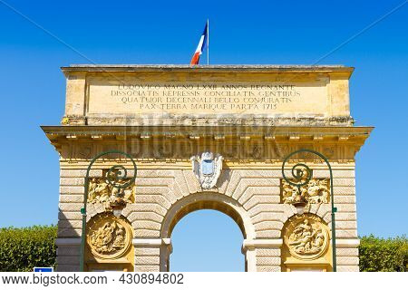 Porte Du Peyrou, Montpellier, France. Inscr: Louis The Great Reigned 72 Yr., Conspirator Nations Wer