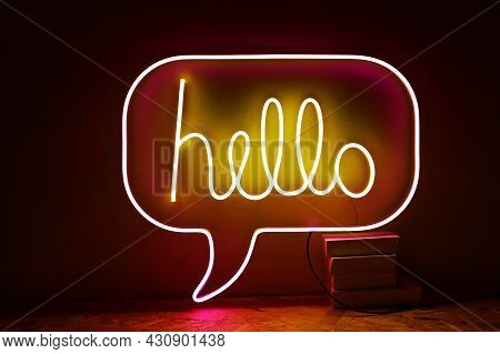 Pink And Yellow Neon Sign Chill. Trendy Style. Neon Sign. Custom Neon. Home Decor.