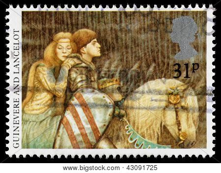 Storbritannien Arthurian Legends frimærke