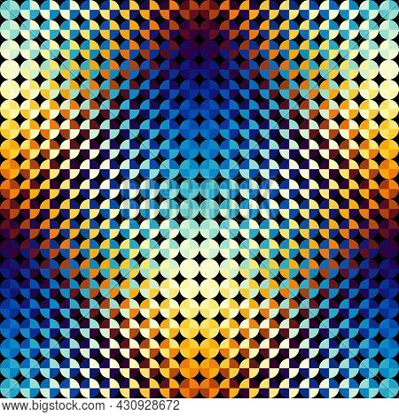 Geometric Abstract Pattern In Low Poly Style.