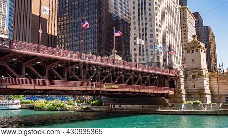 Dusable Bridge In Chicago - Chicago, Illinois - June 11, 2019
