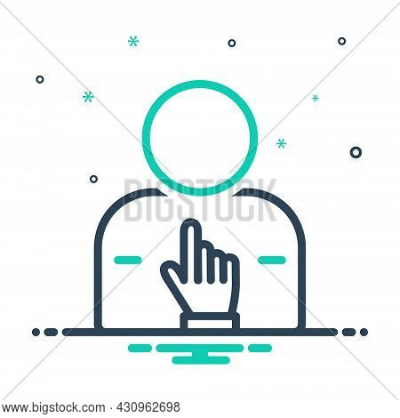 Mix Icon For Himself Indicate Self Yourself Herself Oneself Yourselves